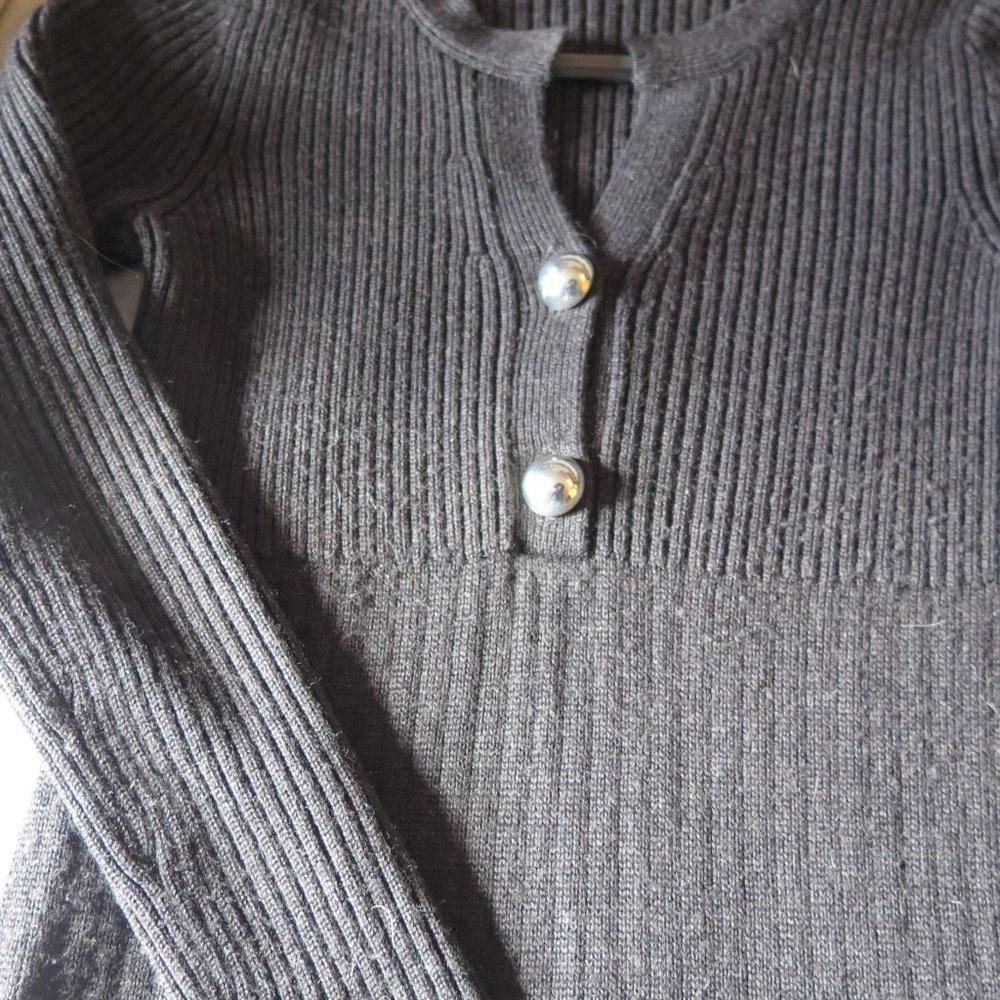 Nine West Knit charcoal grey dress
